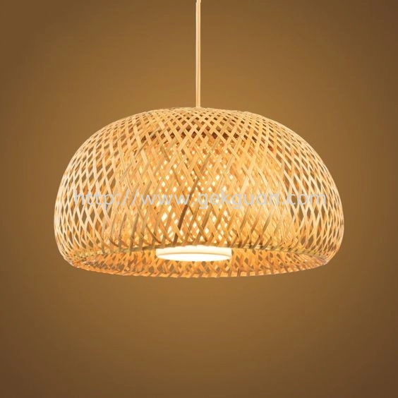 HAN 087 - RATTAN HANGING LAMP TRINGLE SHAPE (M)