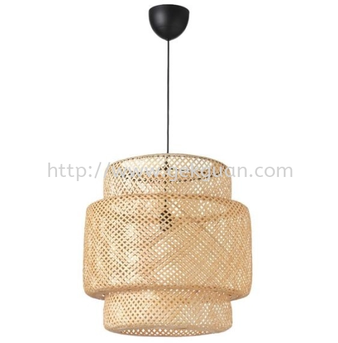 HAN 080 - RATTAN LAMP SHADE ROUND 38CM