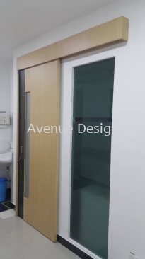 Partition Slide Door Works at Hospital Shah Alam