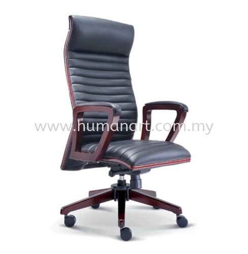 STONOR HIGH BACK DIRECTOR CHAIR | LEATHER OFFICE CHAIR BANTING SELANGOR MALAYSIA