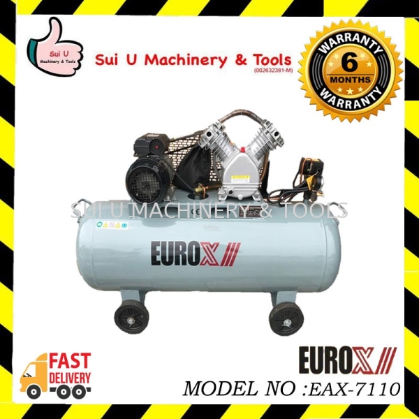 EUROX EAX-7110 / EAX7110 110L 2HP Air Compressor 8bar 2.0HP Air Compressor Kuala Lumpur (KL), Malaysia, Selangor, Setapak Supplier, Suppliers, Supply, Supplies | Sui U Machinery & Tools (M) Sdn Bhd