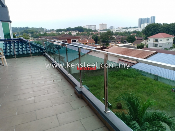 SS304 Glass fencing_036 Stainless steel Glass fencing Seri Kembangan, Selangor, Kuala Lumpur, KL, Malaysia. Supplier, Suppliers, Supplies, Supply | Kensteel