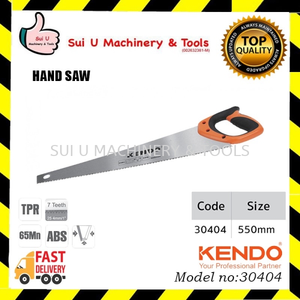 KENDO 30404 Hand Saw 550mm TGT Teeth Concrete / Hand / Hack Saw Hand Tool Kuala Lumpur (KL), Malaysia, Selangor, Setapak Supplier, Suppliers, Supply, Supplies | Sui U Machinery & Tools (M) Sdn Bhd