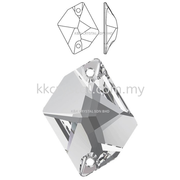 SW, COSMIC SEW-ON STONE, 3265#, 001 Crystal, 20x16mm, 1pcs Sew-On Stone SW Crystal Collections  Kuala Lumpur (KL), Malaysia, Selangor, Klang, Kepong Wholesaler, Supplier, Supply, Supplies | K&K Crystal Sdn Bhd