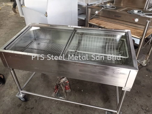 USED S/S SEAFOOD DISPLAY STAND