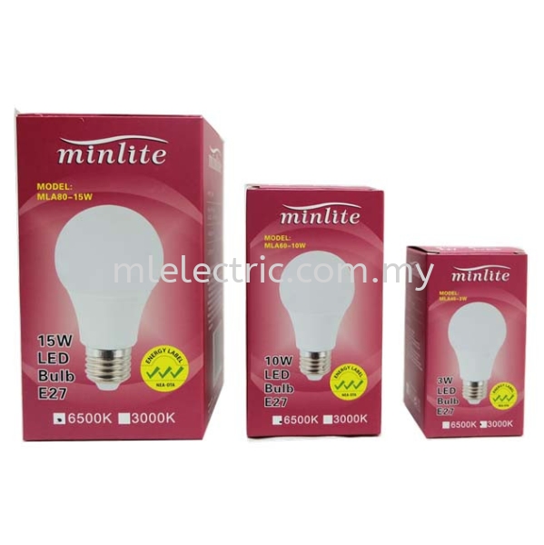 MINLITE 15W LED BULB/ MINLITE 10W LED BULB/ MINLITE 3W LED BULB LED BULB LED LIGHTING Selangor, Malaysia, Kuala Lumpur (KL), Batu Caves Supplier, Suppliers, Supply, Supplies | ML Electric Sdn Bhd