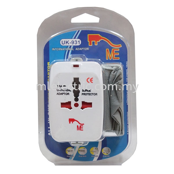 ME 931 TRAVELLER ADAPTOR Traveller Adaptor Plug Adaptor & sockets Selangor, Malaysia, Kuala Lumpur (KL), Batu Caves Supplier, Suppliers, Supply, Supplies | ML Electric Sdn Bhd