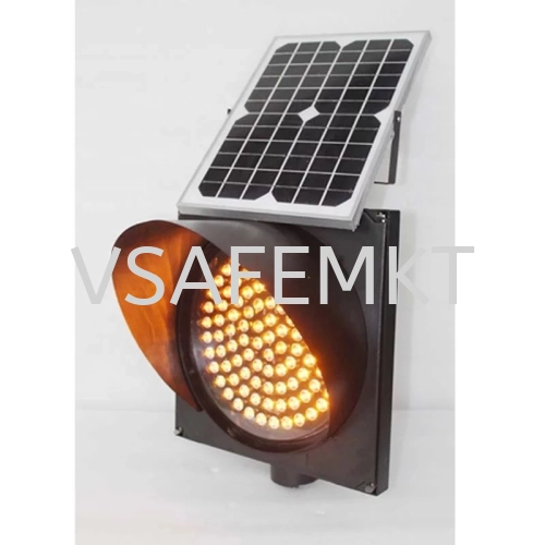 VSAFEMKT Solar Blinker Dia 300mm Amber