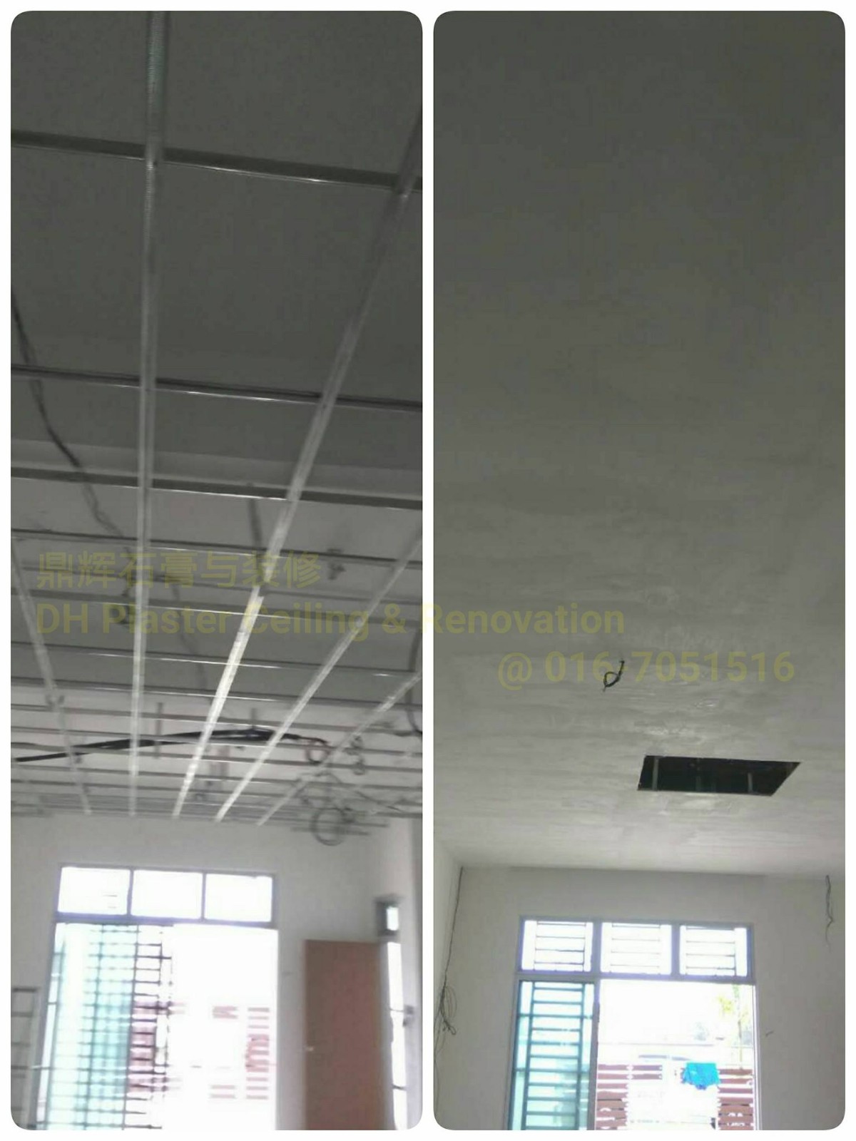 Plaster Ceiling Plaster Ceiling 石膏天花板 Skudai Contractor Dh Plaster Ceiling Renovation