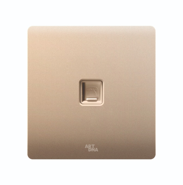 TELEPHONE SOCKET Champagne Gold A38 Modern Series Johor Bahru (JB), Malaysia, Selangor, Kuala Lumpur (KL) Supplier, Suppliers, Supply, Supplies | Art Dna (M) Sdn Bhd