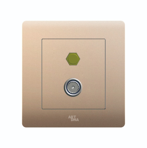 TV & SATELLITE SOCKET (ASTRO) Champagne Gold A38 Modern Series Johor Bahru (JB), Malaysia, Selangor, Kuala Lumpur (KL) Supplier, Suppliers, Supply, Supplies | Art Dna (M) Sdn Bhd