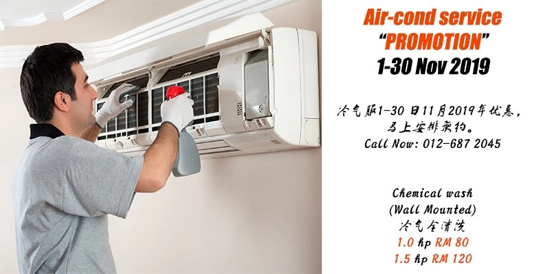 Air-cond service "PROMOTION 1-30 Nov 2019"