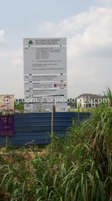 Construction Project Signboard at cyber jaya Kuala Lumpur