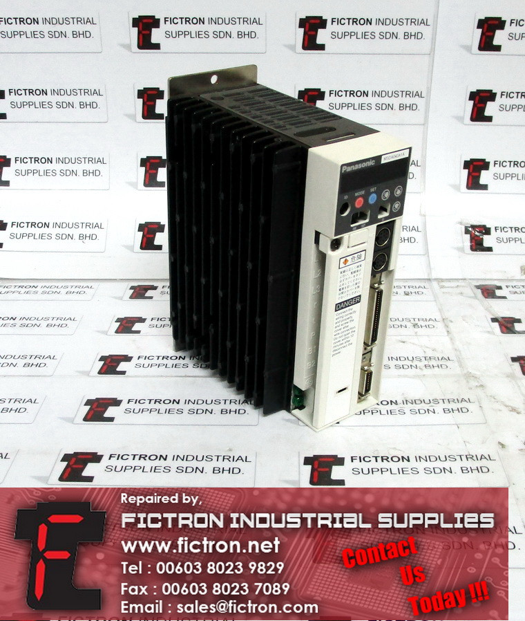 MSDA043A1A PANASONIC AC Servo Driver Supply Repair Malaysia Singapore Indonesia USA Thailand