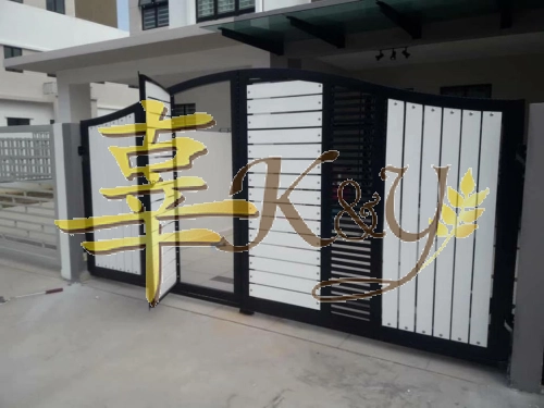 Mild Steel Aluminium/Steel Hollow Main Gate (Folding/Swing)