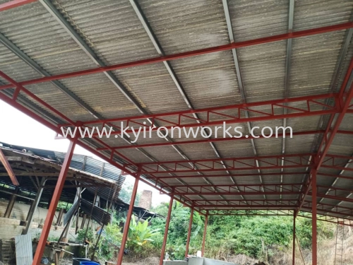 Mild Steel Awning- Frame & Bean Ms 1 1/2x1 1/2(1.2),Ms 1X1(1.0)Hollow ,Pillar Ms 4x4(1.9)Hollow 