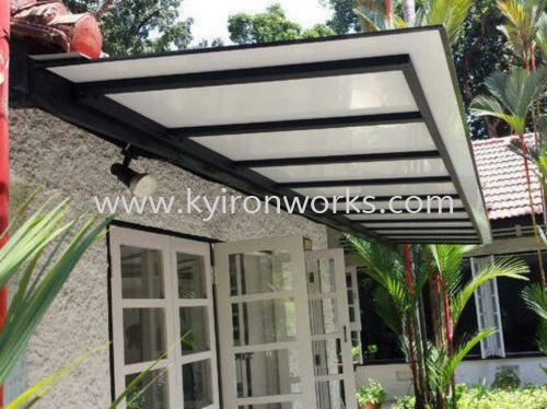 Mild Steel Aluminium Composite Panel (ACP 4mm)Skylight Awning -Frame Ms 1 1/2x 1 1/2(1.2)Hollow 