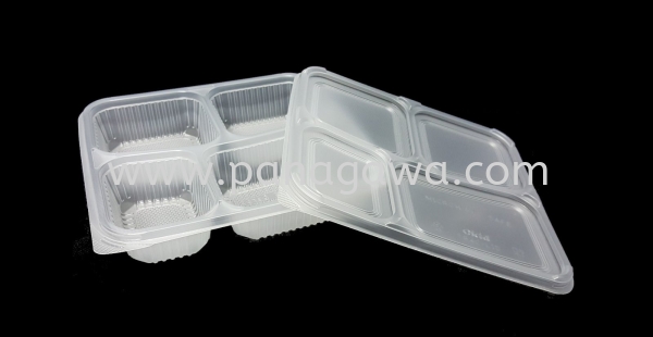 PP-OKID-TB4C/LID Plastic Takeaway Bento Box Plastic Products Johor Bahru (JB), Malaysia Manufacturer, Supplier, Provider, Distributor  | Panagawa Sdn. Bhd.