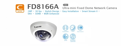 FD8166A. Vivotek Ultra Mini Fixed Dome Network Camera
