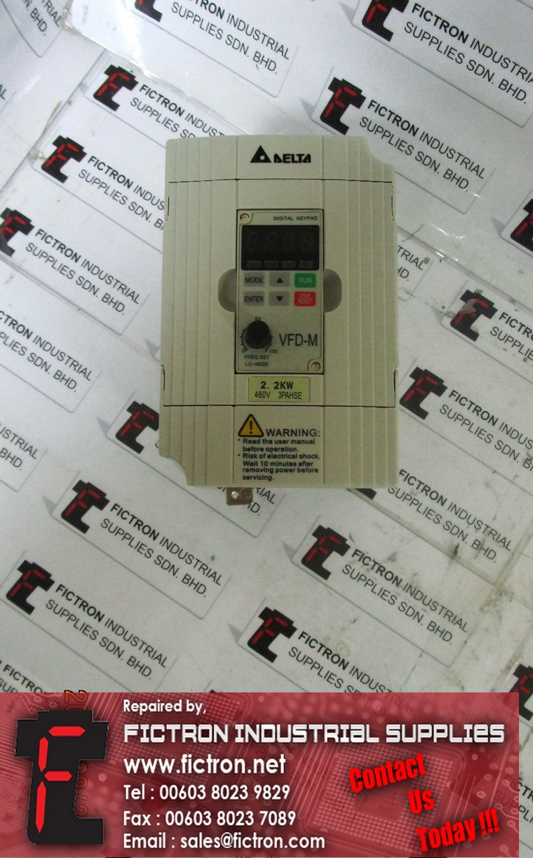 VFD022M43B DELTA Inverter Supply Repair Malaysia Singapore Indonesia USA Thailand