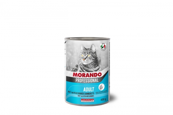 01262 MP PATE with FISH AND SHRIMPS 400g Morando Professional - Wet in Tins Cat Food Morando Selangor, Malaysia, Kuala Lumpur (KL), Sungai Buloh Supplier, Suppliers, Supply, Supplies | Petopet Marketing Sdn Bhd