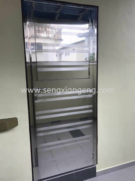 Stainless Steel Back Door Stainless Steel Back Door Stainless Steel  Johor Bahru JB Electrical Works, CCTV, Stainless Steel, Iron Works Supply Suppliers Installation  | Seng Xiang Electrical & Steel Sdn Bhd