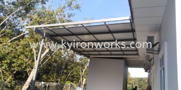 Mild Steel Metal Deck Pu Metal Awning