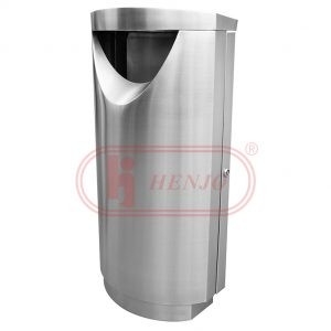 Rubbish Bins - RB FIN-1403S-OV-70L Hygienic Ashtray & Waste Bins Malaysia Manufacturer | Evershine Stainless Steel Sdn Bhd