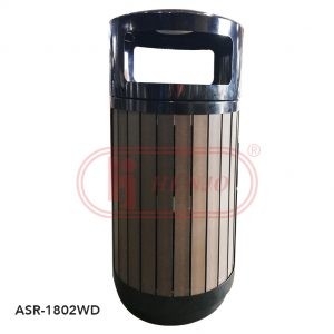 Rubbish Bins - ASR-1802WD Hygienic Outdoor / Advertisement Bins Malaysia Manufacturer | Evershine Stainless Steel Sdn Bhd