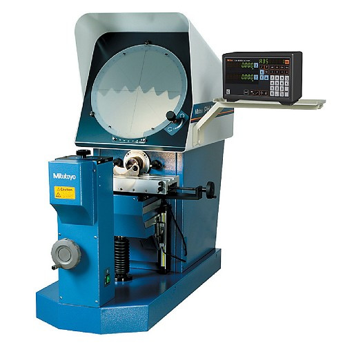 Mitutoyo 64PKA086A PH-A14 Horizontal Profile Projector with KA Counter, 10XLens and Tray