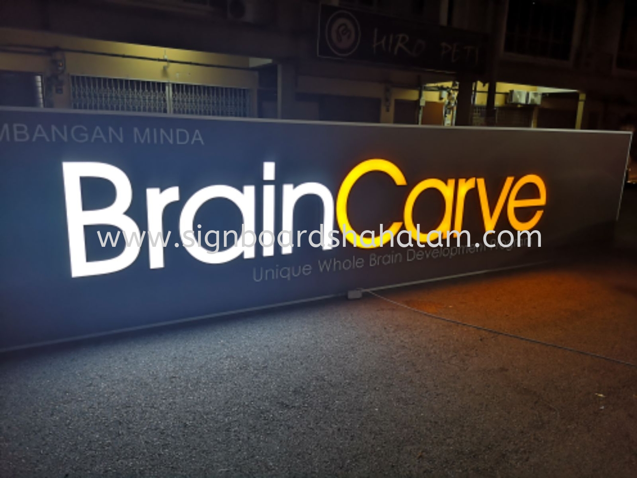 BrainCarve Signage, Led Signboard 3D Box Up LED Lettering Frontlit 