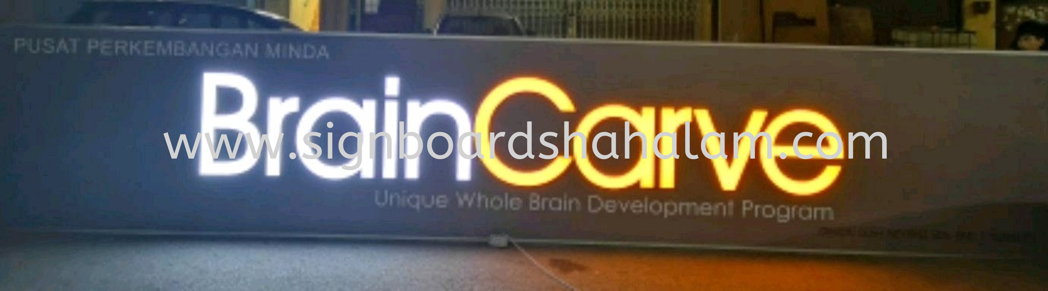 BrainCarve Signage, Led Signboard 3D Box Up LED Lettering Frontlit 