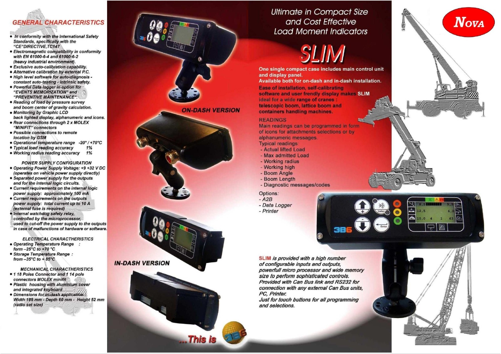 SLIM CRANE LOAD CELL INDICATOR