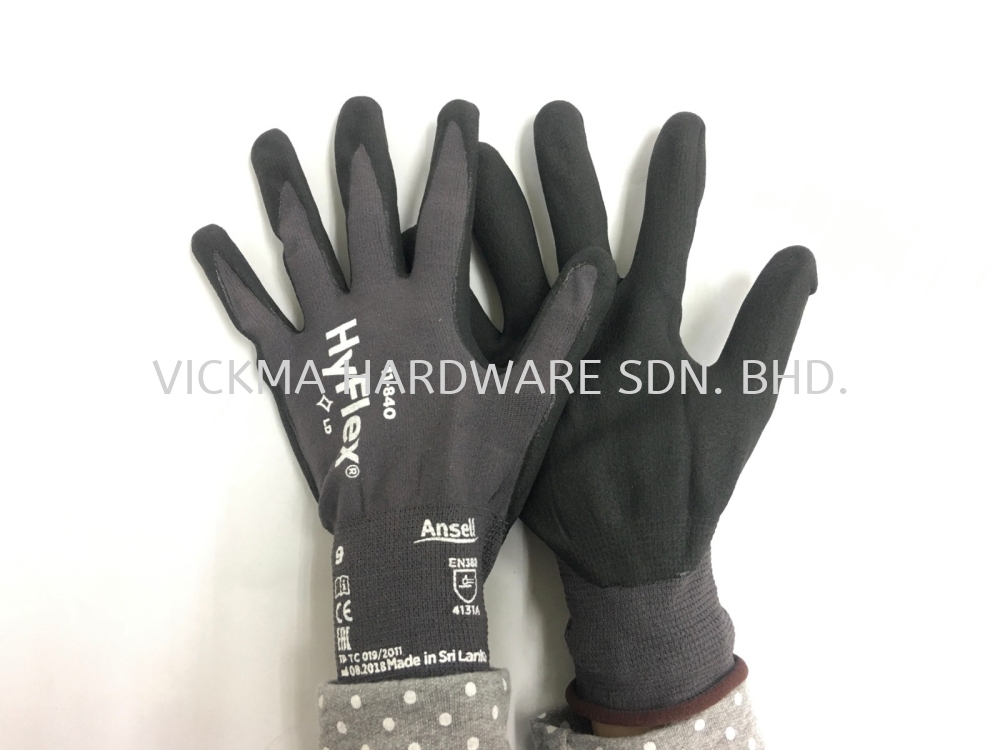 ANSELL HYFLEX SILICONE FREE GLOVE SAFETY GLOVES SAFETY & P.P.E Johor Bahru ( JB), Malaysia, Mount Austin Supplier, Suppliers, Supply, Supplies