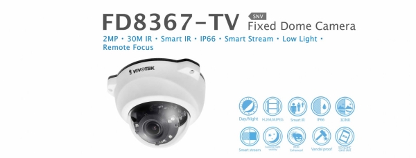 FD8367-TV. Vivotek Fixed Dome Camera VIVOTEK CCTV System Johor Bahru JB Malaysia Supplier, Supply, Install | ASIP ENGINEERING