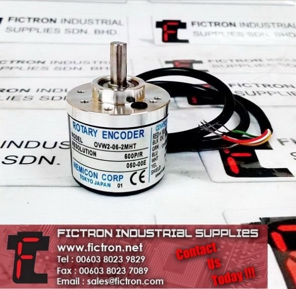 OVW-06-2MHT OVW062MHT NEMICON Optical Rotary Encoder Repair Malaysia Singapore Thailand Indonesia NEMICON Selangor, Malaysia, Penang, Kuala Lumpur (KL), Subang Jaya, Singapore Supplier, Suppliers, Supply, Supplies | Fictron Industrial Supplies Sdn Bhd