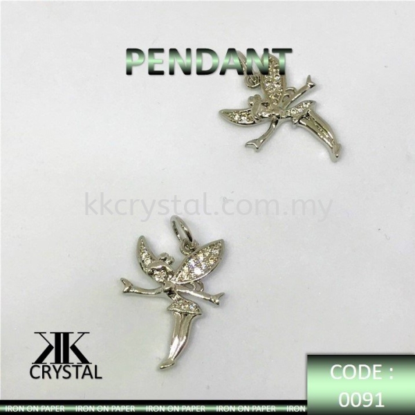 000919, PENDANT, FAIRY, 0091#, WHITE GOLD PLATED, 2PCS/PCK Charm  Jewelry Findings, White Gold Plating Kuala Lumpur (KL), Malaysia, Selangor, Klang, Kepong Wholesaler, Supplier, Supply, Supplies | K&K Crystal Sdn Bhd