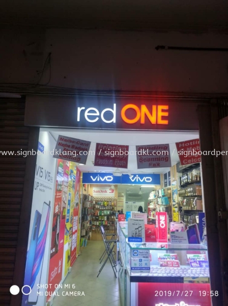 red one network sdn bhd 3D LED conceal box up lettering signage at sunway subang jaya 3D LED Signage Kuala Lumpur (KL), Malaysia Pembinaan, Pasang, Pembekal | Great Sign Advertising (M) Sdn Bhd