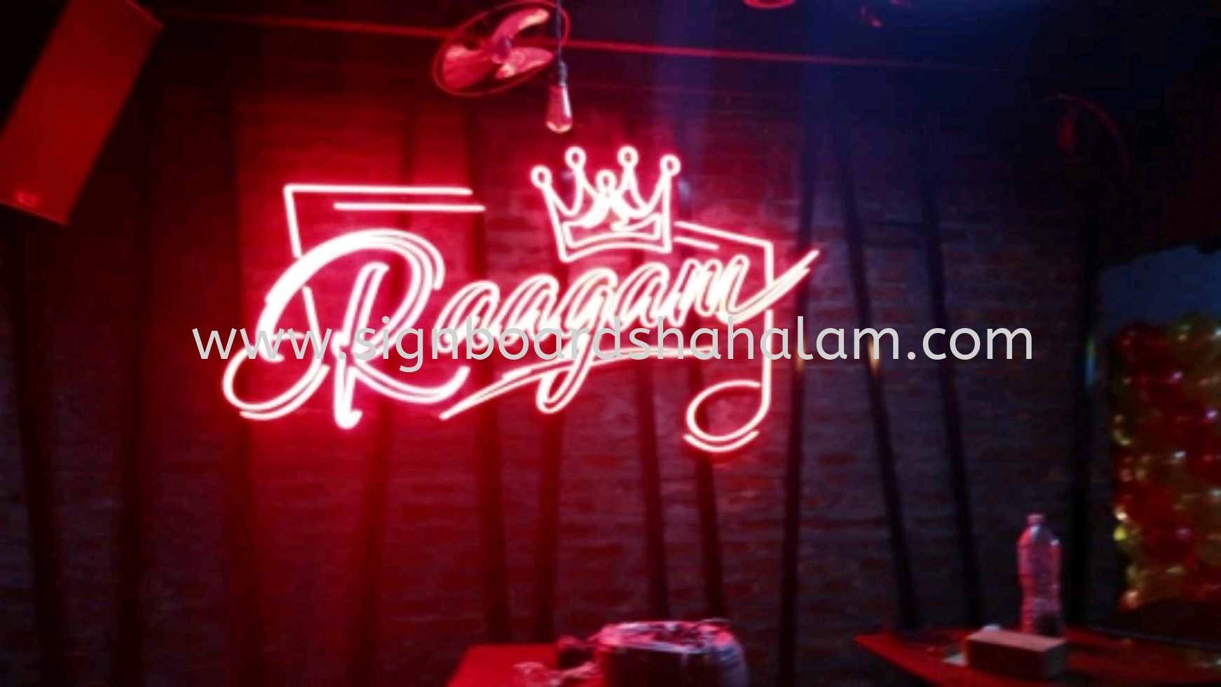 Indoor 3D Led Neon Light Logo & Lettering Signage, Raagam Bar, Bangsar 