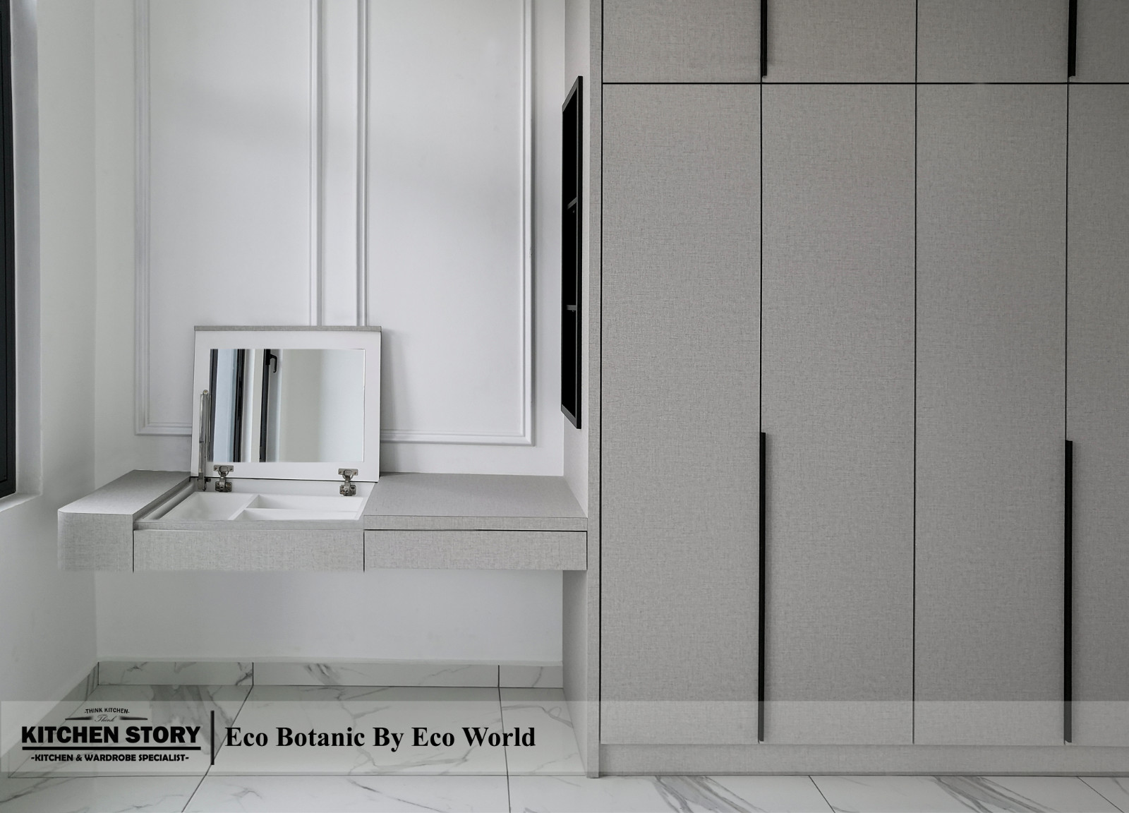 Melano Series Wardrobe c/w Dressing Table
