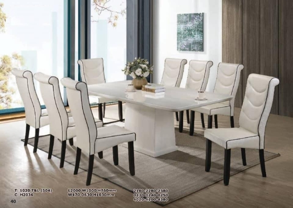 1020 T&L (504) + H2036 Dining Table Kedah, Malaysia, Sungai Petani Supplier, Suppliers, Supply, Supplies | MM 99 FURNITURE