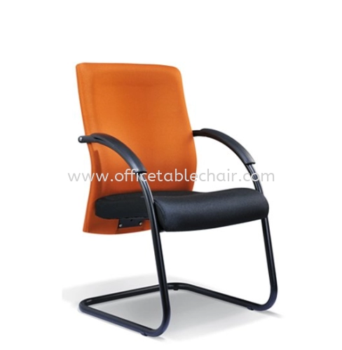 DERIT STANDARD VISITOR FABRIC CHAIR WITH EPOXY BLACK CANTILEVER BASE