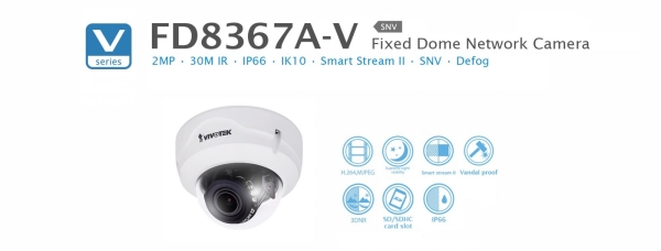 FD8367A-V. Vivotek Fixed Dome Network Camera DOME CAMERA VIVOTEK CCTV SYSTEM Johor Bahru (JB), Malaysia, Selangor, Kuala Lumpur (KL), Perak, Skudai, Subang Jaya, Ipoh Supplier, Suppliers, Supply, Supplies | AIASIA TECHNOLOGY DISTRIBUTION SDN BHD