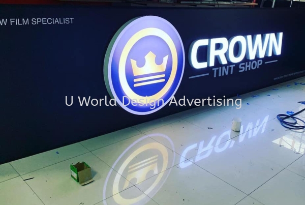 Crown led 3d box up lettering signboard 3D BOX UP LED FRONTLIT LETTERING SIGNBOARD Malaysia, Selangor, Klang, Kuala Lumpur (KL) Manufacturer, Supplier, Supply, Supplies | U World Design Advertising