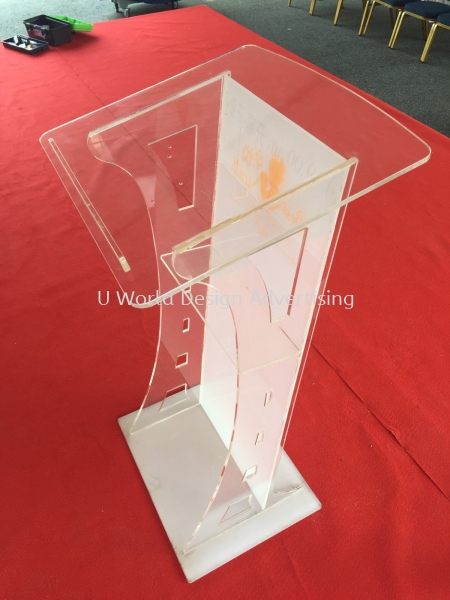 Acrylic Podium display  ACRYLIC DISPLAY SYSTEM Malaysia, Selangor, Klang, Kuala Lumpur (KL) Manufacturer, Supplier, Supply, Supplies | U World Design Advertising