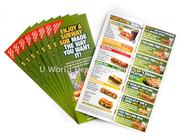 Flyer Printing  FLYERS & LEAFLETS OFFSET DIGITAL PRINT Malaysia, Selangor, Klang, Kuala Lumpur (KL) Manufacturer, Supplier, Supply, Supplies | U World Design Advertising