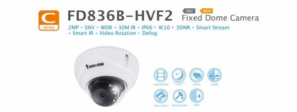FD836B-HVF2. Vivotek Fixed Dome Camera VIVOTEK CCTV System Johor Bahru JB Malaysia Supplier, Supply, Install | ASIP ENGINEERING