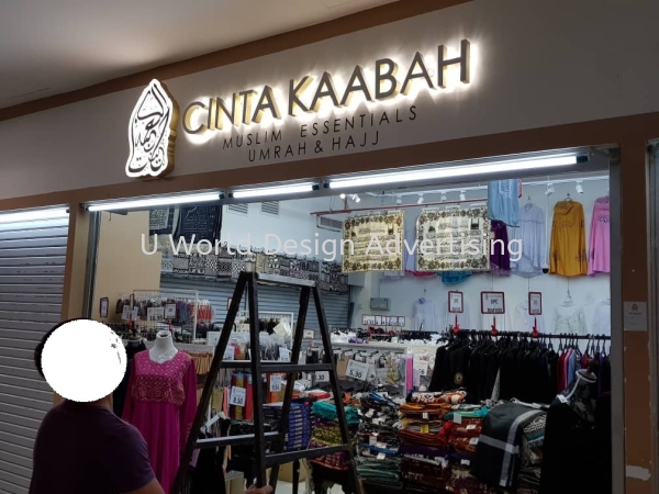 Cinta kaabah 3d box up led backlit lettering at gm klang SHOPPING MALL SIGNAGE Malaysia, Selangor, Klang, Kuala Lumpur (KL) Manufacturer, Supplier, Supply, Supplies | U World Design Advertising