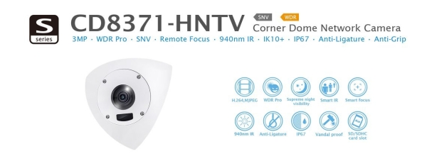 CD8371-HNVF2/HNTV. Vivotek Corner Dome Network Camera VIVOTEK CCTV System Johor Bahru JB Malaysia Supplier, Supply, Install | ASIP ENGINEERING