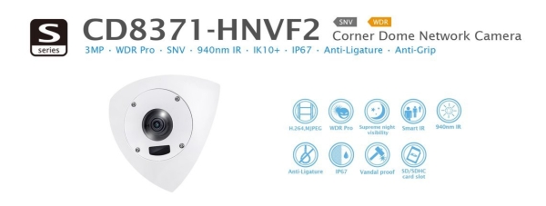 CD8371-HNVF2/HNTV. Vivotek Corner Dome Network Camera VIVOTEK CCTV System Johor Bahru JB Malaysia Supplier, Supply, Install | ASIP ENGINEERING